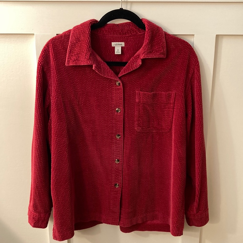 Vintage L.L. Bean corduroy button up shirt
